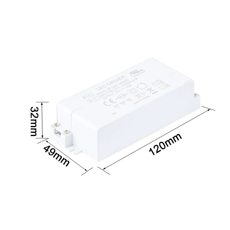 48W led驱动电源UL/CE认证12V4A/24V2A